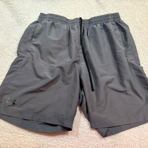 Under Armour Gray Athletic Shorts. Size LARGE